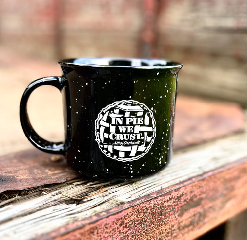 "In Pie We Crust."Black Camp Mug image 0