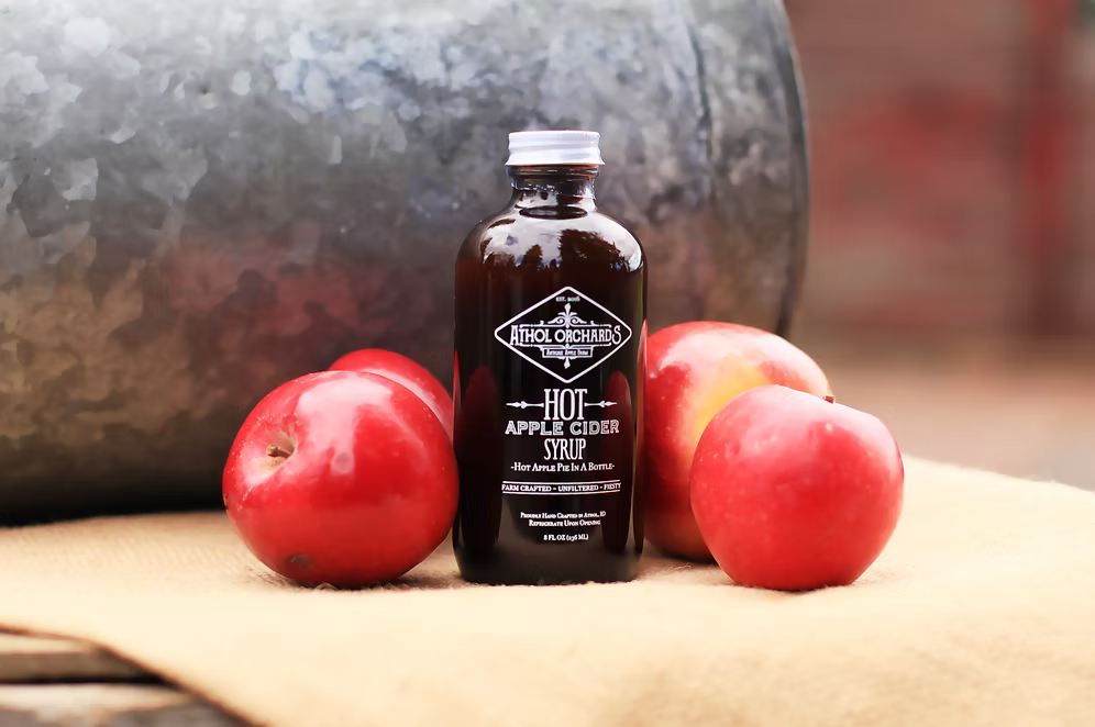 Athol Orchards HOT Apple Cider Syrup - 8oz. Bottle